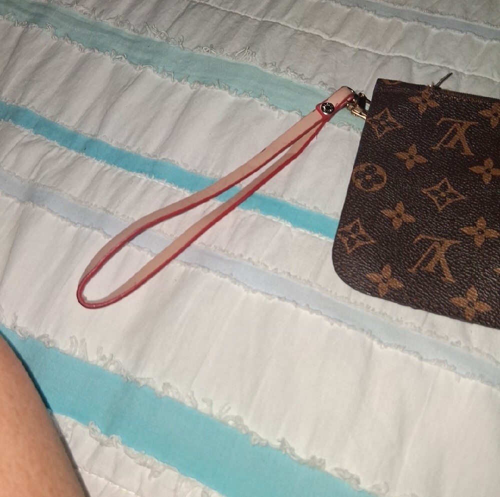 Brown Monogram Wristlet with Strap. Firm Price, No Bundle Discount - Picture 7 of 14
